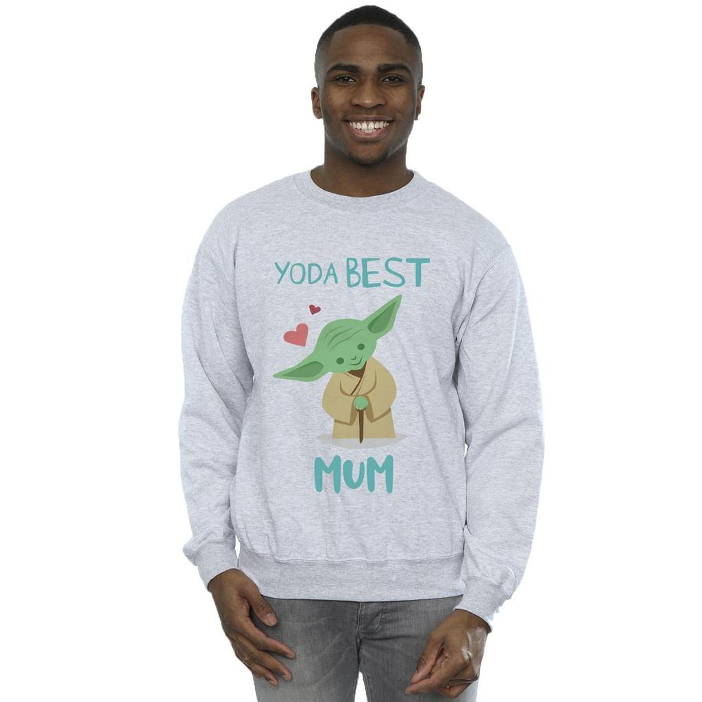 STAR WARS Mens Yoda Best Mum Sweatshirt