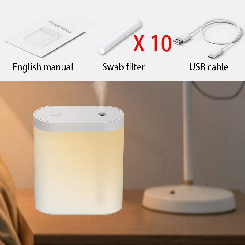 Umidificator de aer de 280 ml Difuzor de aromă USB portabil cu lumină de noapte Ceață rece pentru dormitor acasă purificator de plante de mașină humificador