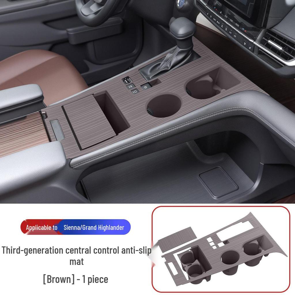 Toyota Sienna Center Console Silicone Anti-Slip Dashboard Mat