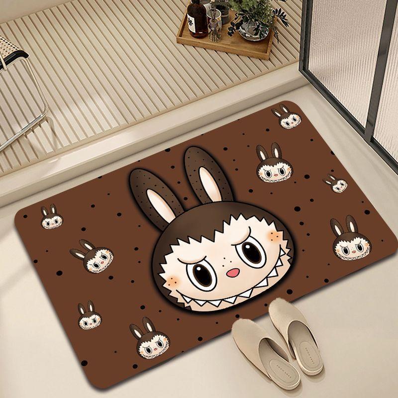 Diatom Mud Floor Mat Cartoon Cute Non-slip Mat Household Bathroom Floor Mat Bathroom Absorbent Mat