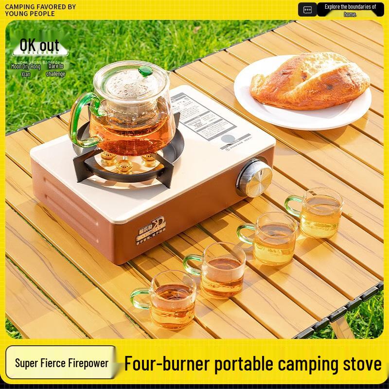 

Kuleden K36 Portable Four-Burner Outdoor Cassette Stove