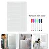 Dry Erases Board Acrylic Magnetic Meal Planner Weekly Calendar with 6 Colors Markers Menu Board for Refrigerator