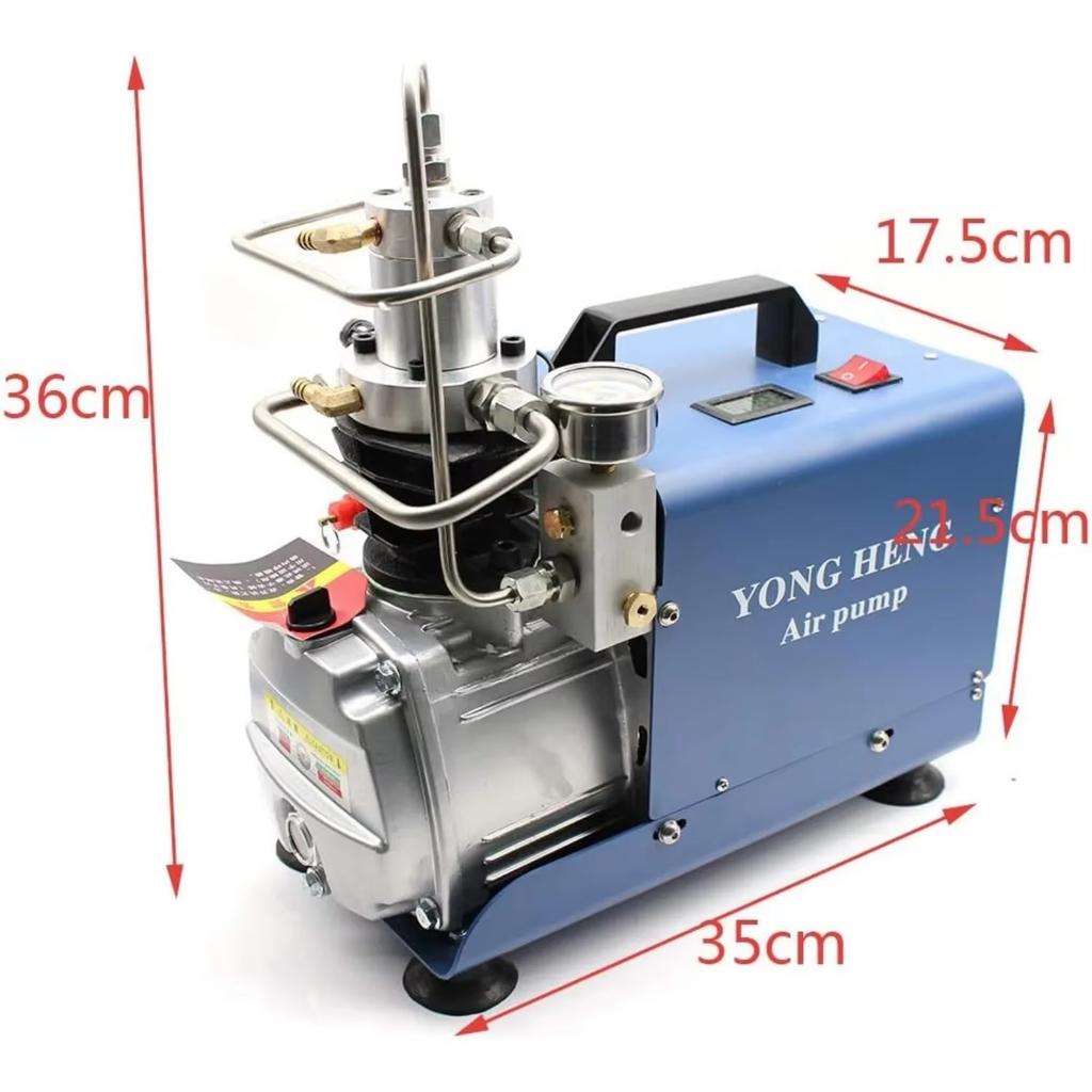 110V 30MPa Electric Air Compressor Pump, 110V 300Bar 4500PSI High-Pressure Two-Stage Compression Separator