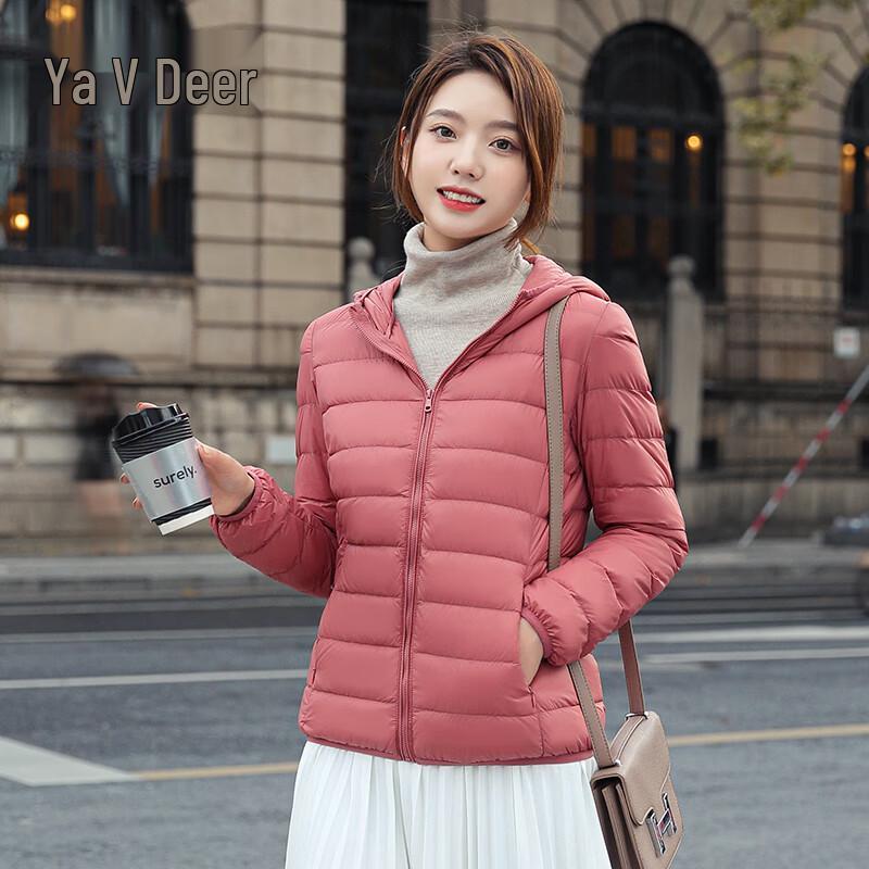 Yalu Women's Lightweight Hooded Short Down Jacket