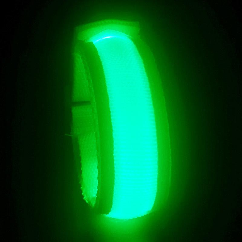 LED Luminous Bracelet: Flashing Wristband for Outdoor Night Running & Cycling with Company Logo Support