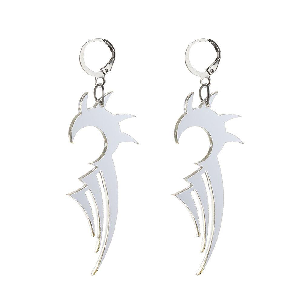 Suprafață Oglindă Bijuterii Streetwear Cool Cercei Dragon Totem Darts Cercei Hoop Model Dragon