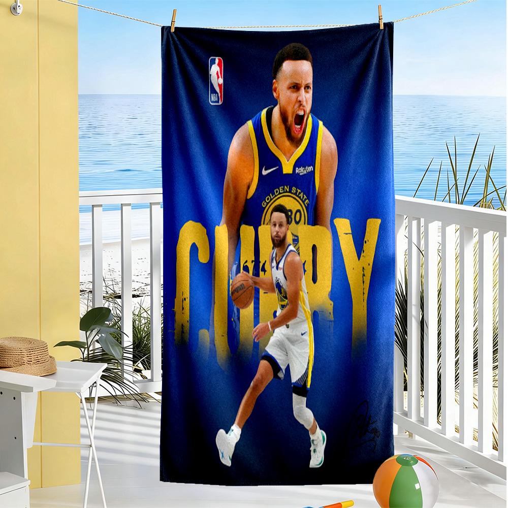Golden State Warriors Curry Dynasty Strandtuch Hohe Saugfähigkeit & Schnelltrocknend Bequem Leicht