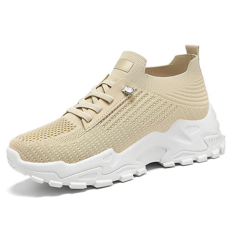 Shoes Women's Shoes Versatile Autumn Mesh Breathable Casual Shoes Large Size Women's Single Shoes Platform Comfortable Sneakers