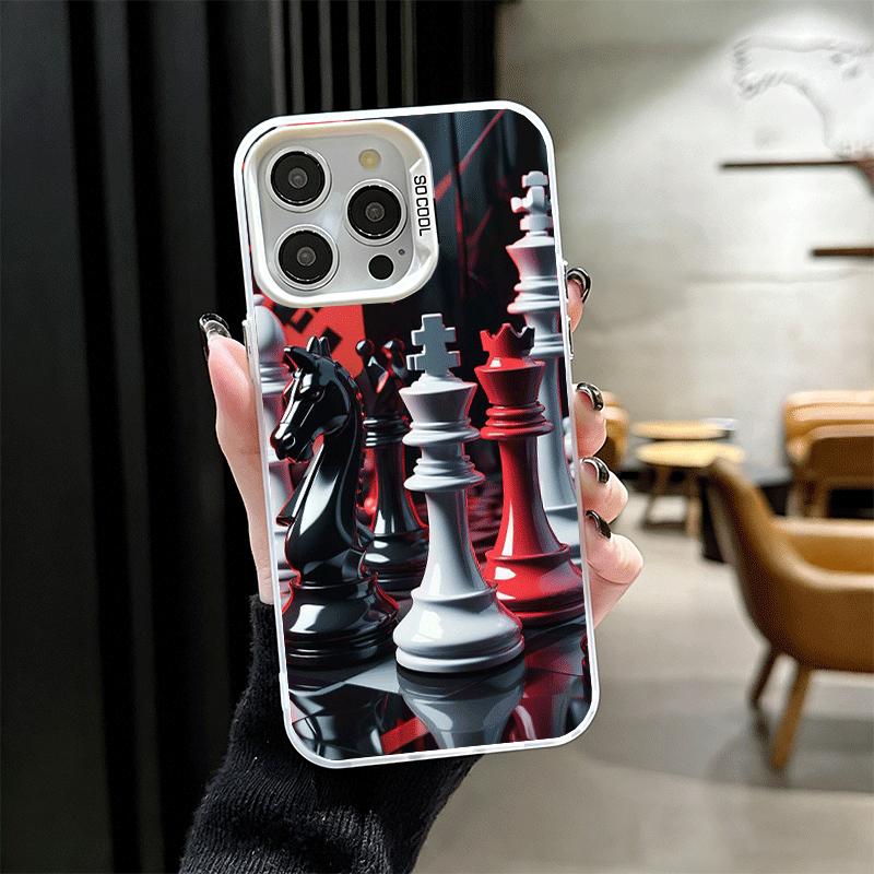 Competitive Chess Game Shockproof Phone Case for iPhone 17 Air 16 16E 15 Pro Max 14 Plus 13 Mini 12 Back Cover Anti Fall Fundas