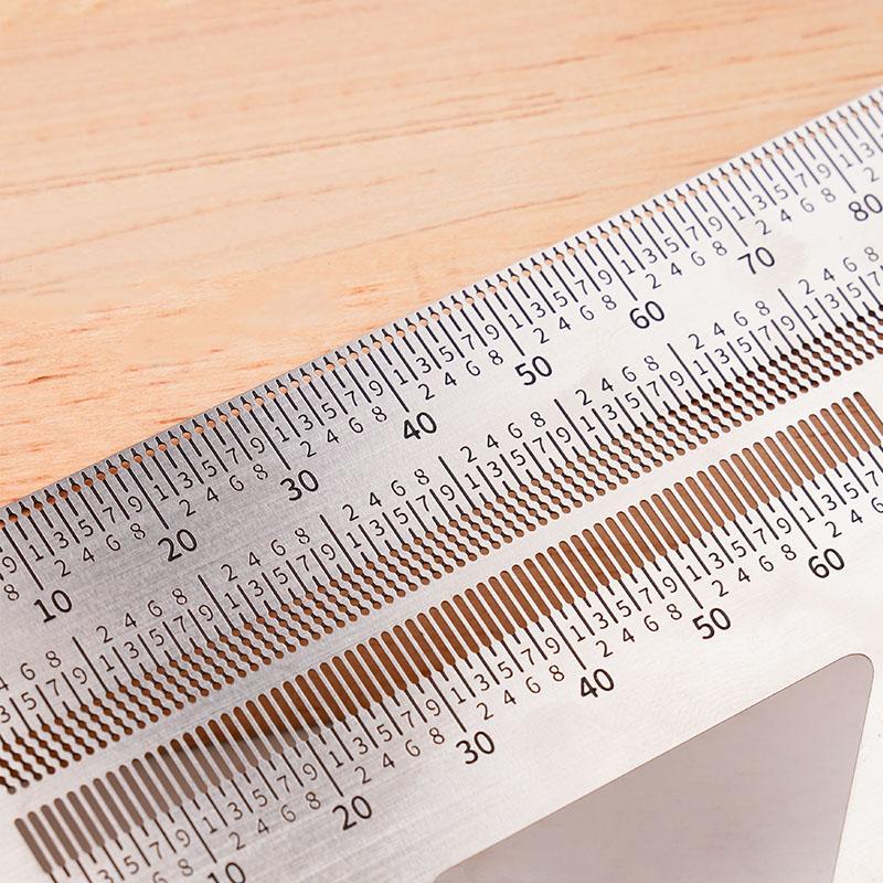 1Pc Carpenter Square 3D Multi Angle Measuring Ruler Precision Hole Positioning Marking Gauge Woodworking Scriber Triangle Ruler