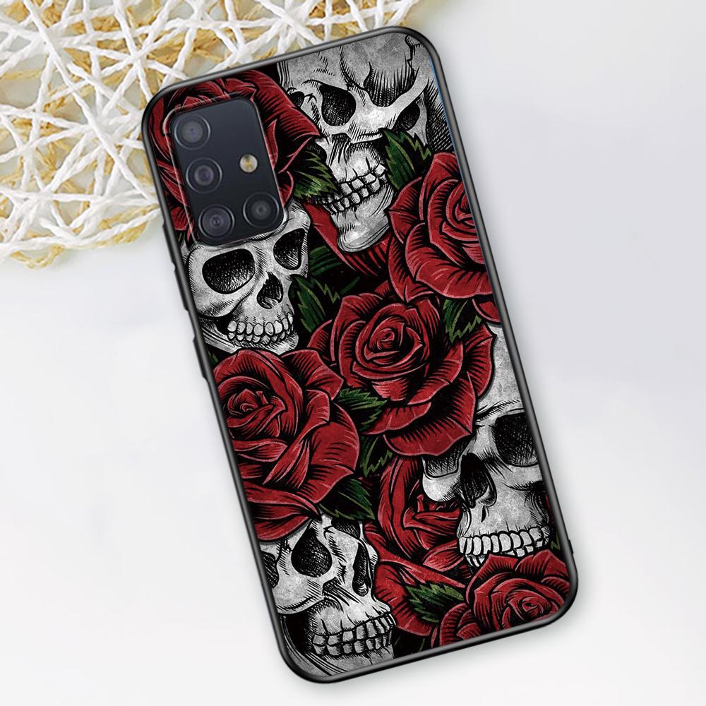 Grim Reaper Skull Skelet Case for Samsung Galaxy A52 A12 A53 A51 A32 A21s A22 A31 A72 A02s A13 5G A11 A41 A03s TPU Phone Cover