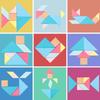 Wooden Early Learning Tangram Puzzle for Infants & Toddlers - Educational Beech Wood Toy for Creative Development