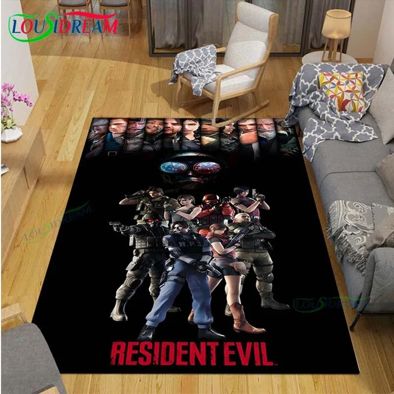 2025 Fashion 3D Movie R-Resident Evil Printed  Carpet Living Room Anti-Skid Area Rug Kids Bedroom Mats Yoga Mat Carpet Decor