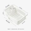 Dish Drying Rack Kitchen Utensils Drainer Rack with Drain Board Countertop Dinnerware Plates Bowls Chopsticks Spoons Organizer