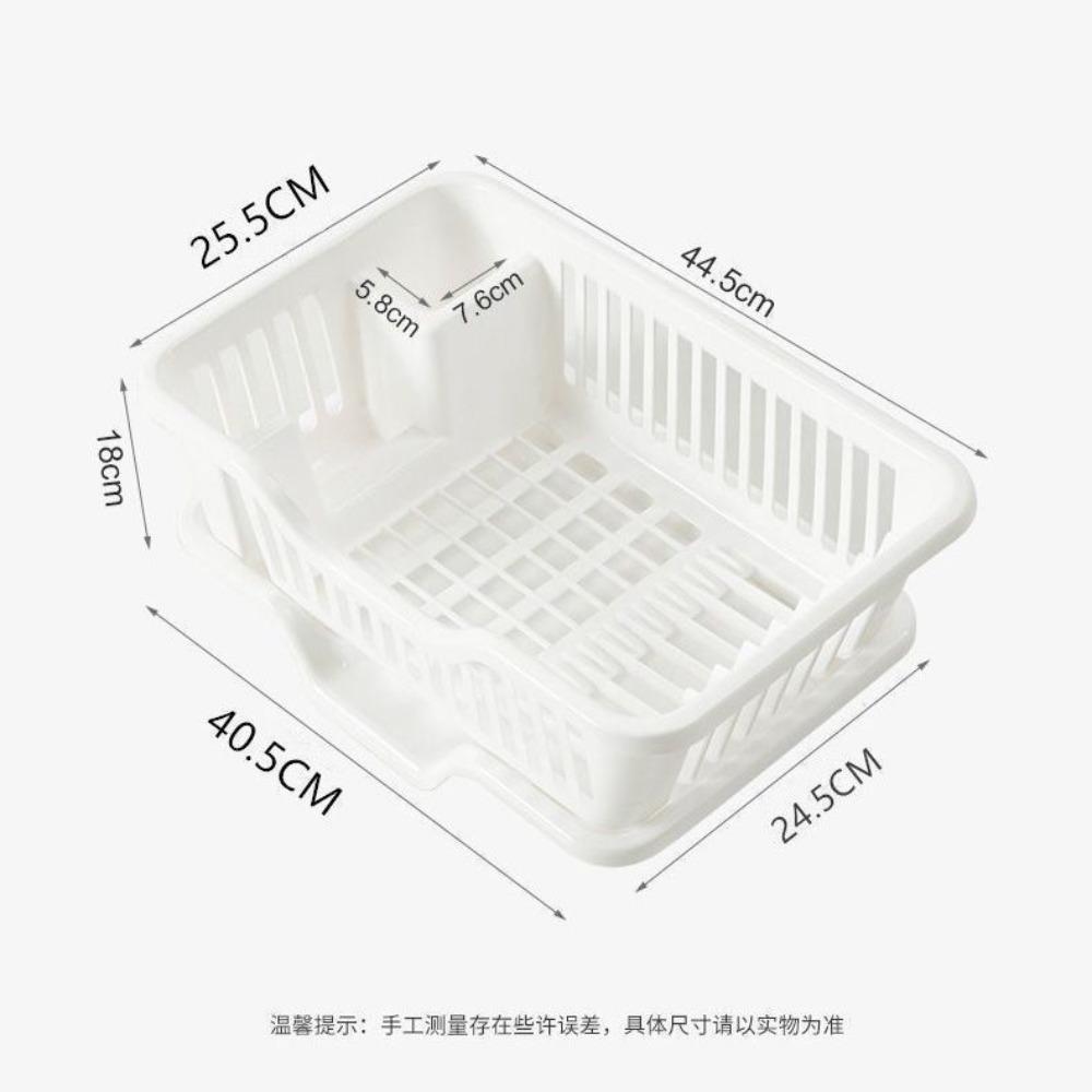 Dish Drying Rack Kitchen Utensils Drainer Rack with Drain Board Countertop Dinnerware Plates Bowls Chopsticks Spoons Organizer