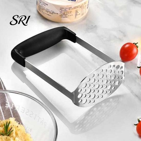 Vegetable Masher Tool Potato with Anti-Slip Rubber Handle U-Shaped Design Potatoes Heavy Duty Uniform Mesh for Sweet Pumpkin Beans Hand Press