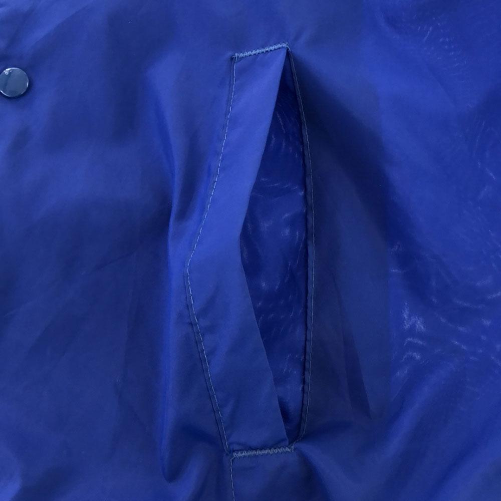 Pla-Jac 70s Made In USA Print Embroidery Patch Nylon Coach Jacket Men's Used