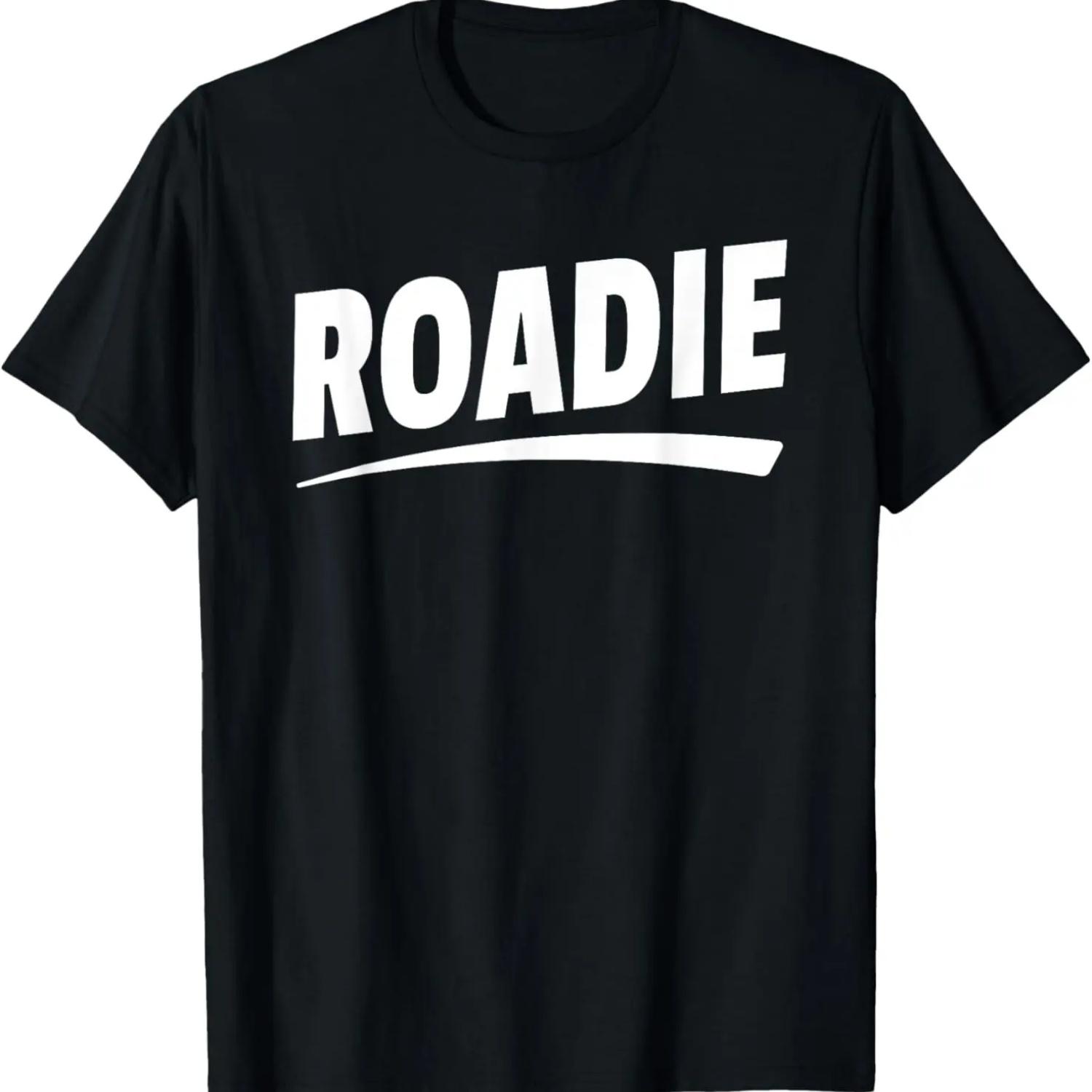 Roadie Shirt (Front Print Only) White Text T-Shirt S чёрный
