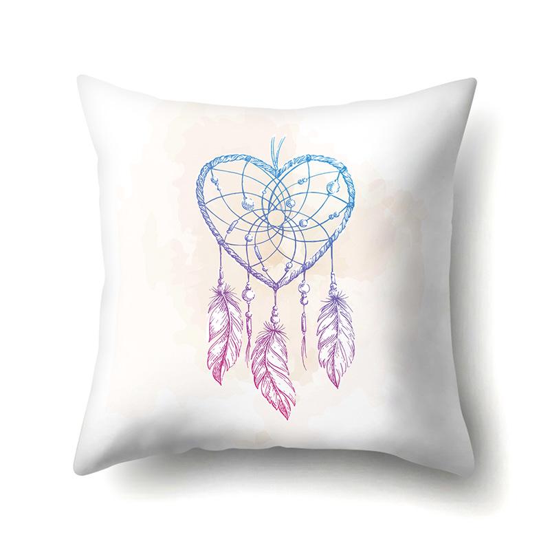 Dreamcatcher Boho Polyester Pillowcase Car Decoration Home Print Bedside Sofa Pillowcase