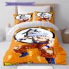 Sängkläder med Son Goku-mönster, Täcke Set Täckeöverdrag Örngott Hem Födelsedagspresent (1 * påslakan + 2 * örngott, utan kärna)