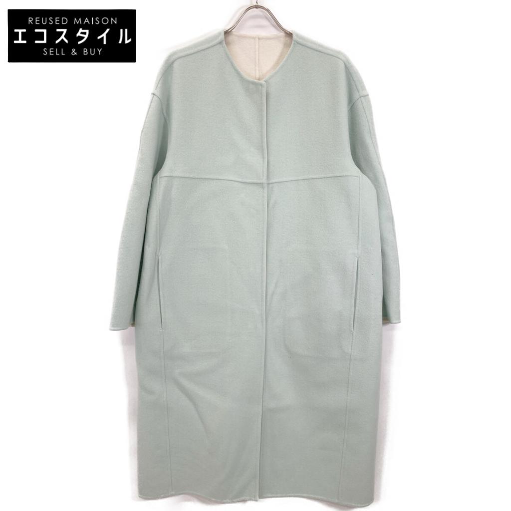 DRAWER 6525-234-0870 Mint Green Collarless River Coat coat 38 Mint greenUsed