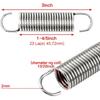 3inch(6Pcs) Stainless Steel Protective Coated Replacement Furniture Tension Springs for Recliner Sofa Bed