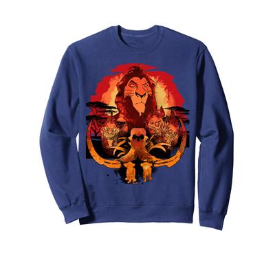 Disney Lion King Scarwatch Simbanara Dark Watercolor Sweatshirt