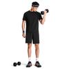 Under Armour Outdoor Knitted Training Breathable Solid Color Simple Versatile Fitness Short Sleeve T-Shirt Men tops Black 6014376-001
