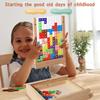 Acrylic Wooden Fun Three Dimensional Tetris Children Puzzle Toy Blocks Building