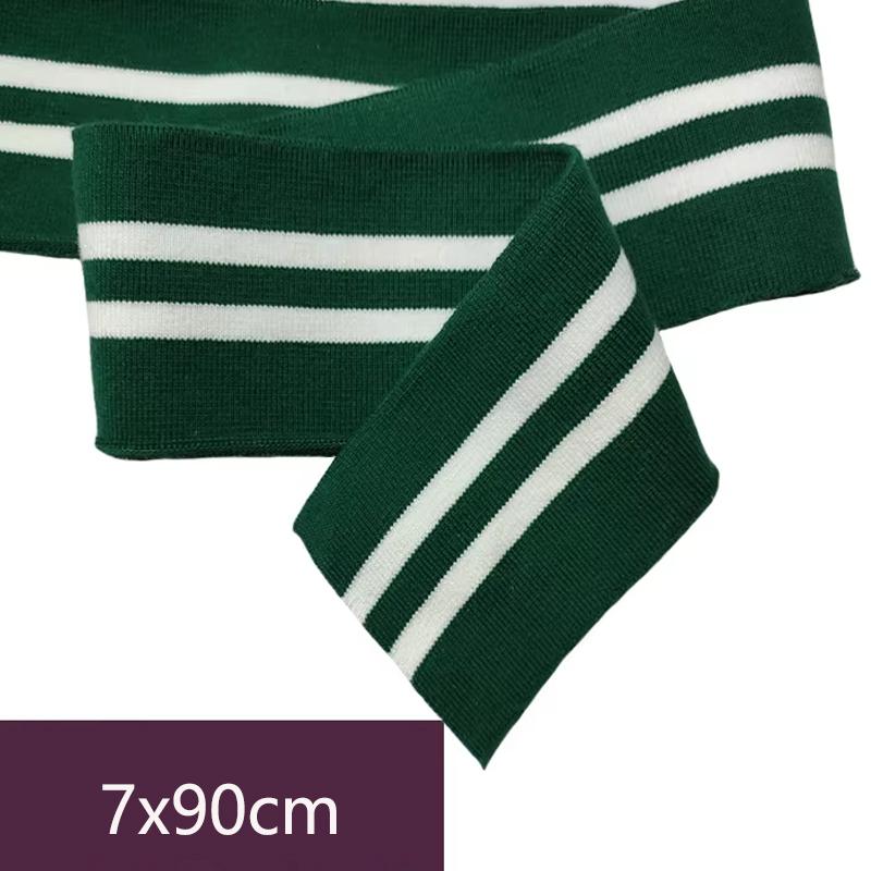 Ribbad Elastisk Stickad Halsringning Muddar Nederkant för Tröja Basebolluniform Jackor Ren Bomull DIY Sybehör Bredd 7cm