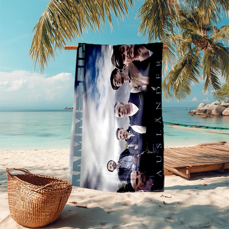 Till Lindemann, Lead Singer of the German Heavy Metal Rock Band Rammstein, Outdoor Camping Vacation Swimming Beach Scarf Decorative Blanket F12