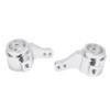2Pcs Steering Cups Aluminum Alloy RC Car Replacement Parts Accessories for TAMIYA CC01Silver