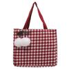 Large Capacity Houndstooth Bag for Women New Fashion Versatile Tote Bag for Women Ins Student Canvas Shoulder Bag