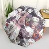 1pc Kaguya Luna & Momo: Automatic Opening Umbrella with Portable Tri-Fold Design, 8-Bone Iron Frame - Perfect for Fans, Travelers, Daily Use, and Fest