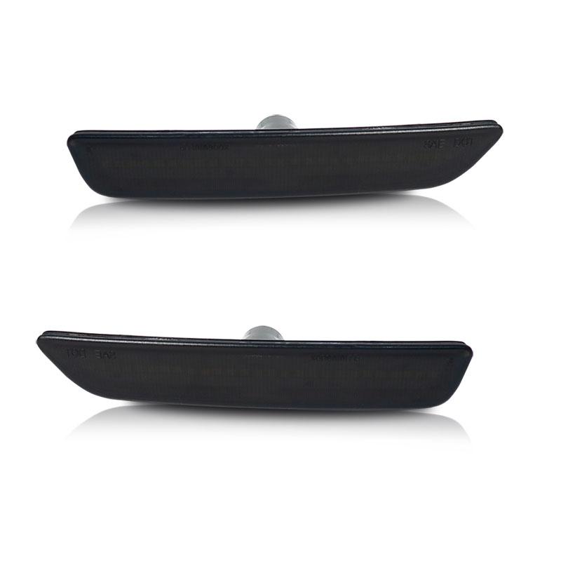 Smoke Lens White Led Front Bumper Side Marker Light For 2010-2014 Ford Mustang