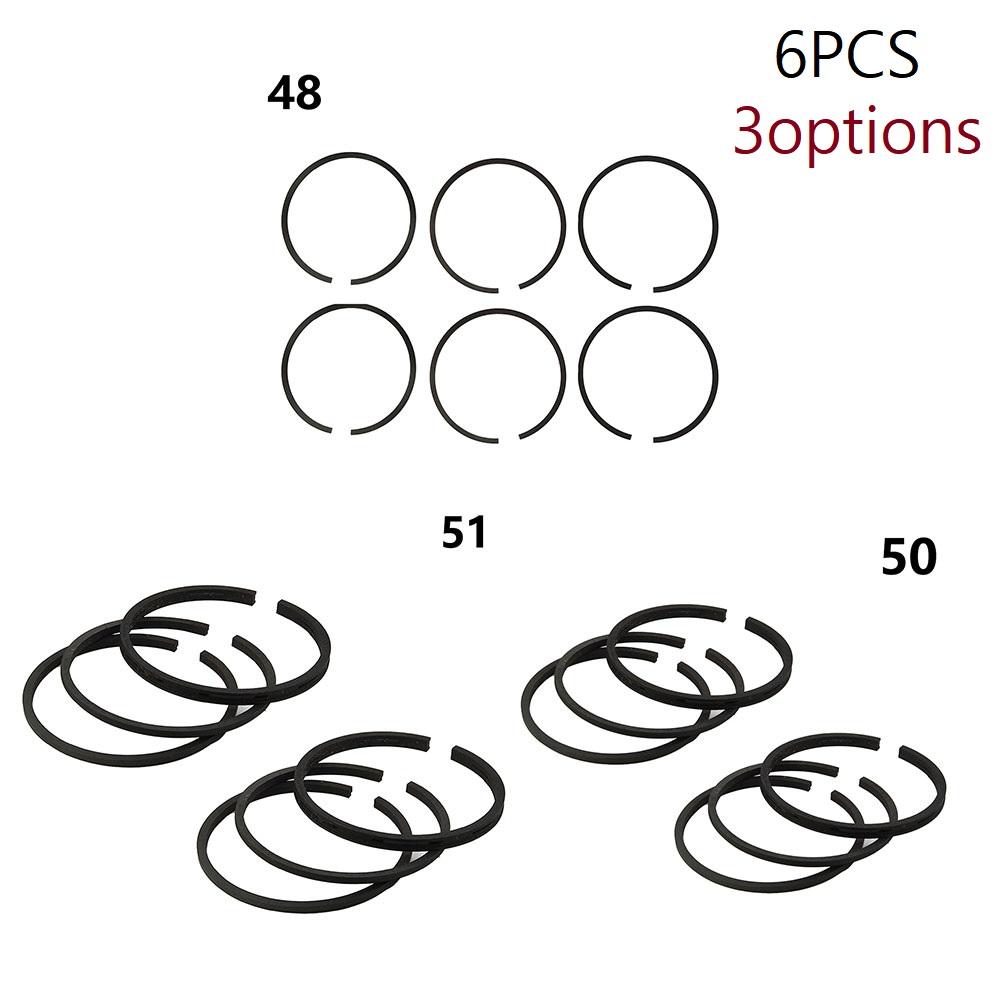 Air Compressor Piston Ring Kit Cylinder Oil Ring Replacement Air Pump Accessories Pneumatic Parts 50mm 49mm 51mm