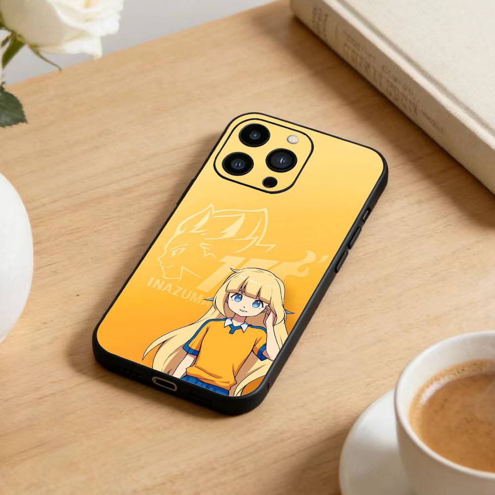 Cool Football InazumaS 11 Phone Case For iPhone 16,15,14,13,12,17,Pro Max,Plus Silicone Black Case