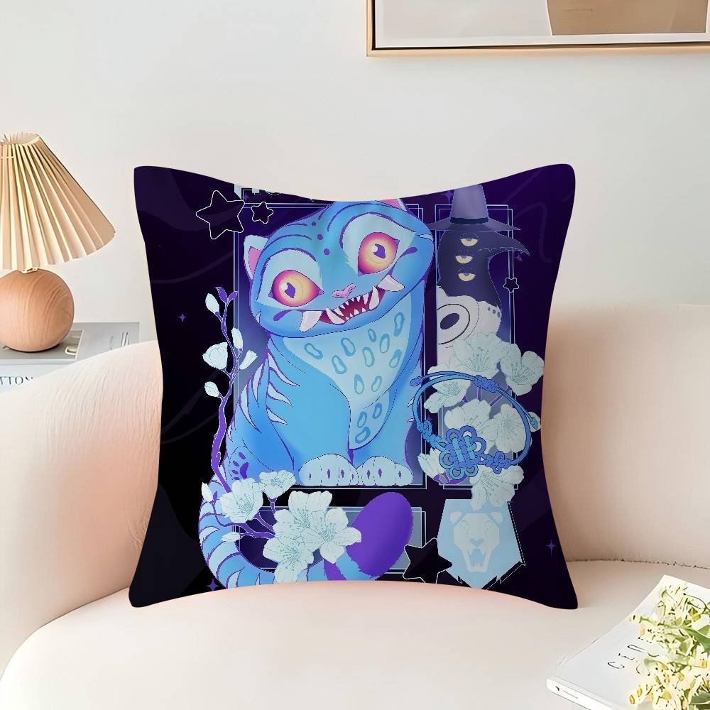 KPop Demon Hunters Tiger Pillow Gift Home Office Decoration Bedroom Sofa Car Cushion Cover Case 45x45