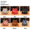 1Pcs New PU Leather Drawstring Bucket Bag Casual Urban Minimalist Style Shoulder Bag Small Crossbody Bag for Women