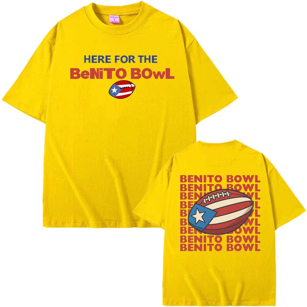 Benito Bowl Super Bowl LX Halftime Show T Shirt Bad Bunny Super Bowl Style 2026 Tour T-shirt Men Women Oversized Hot Sale Tshirt
