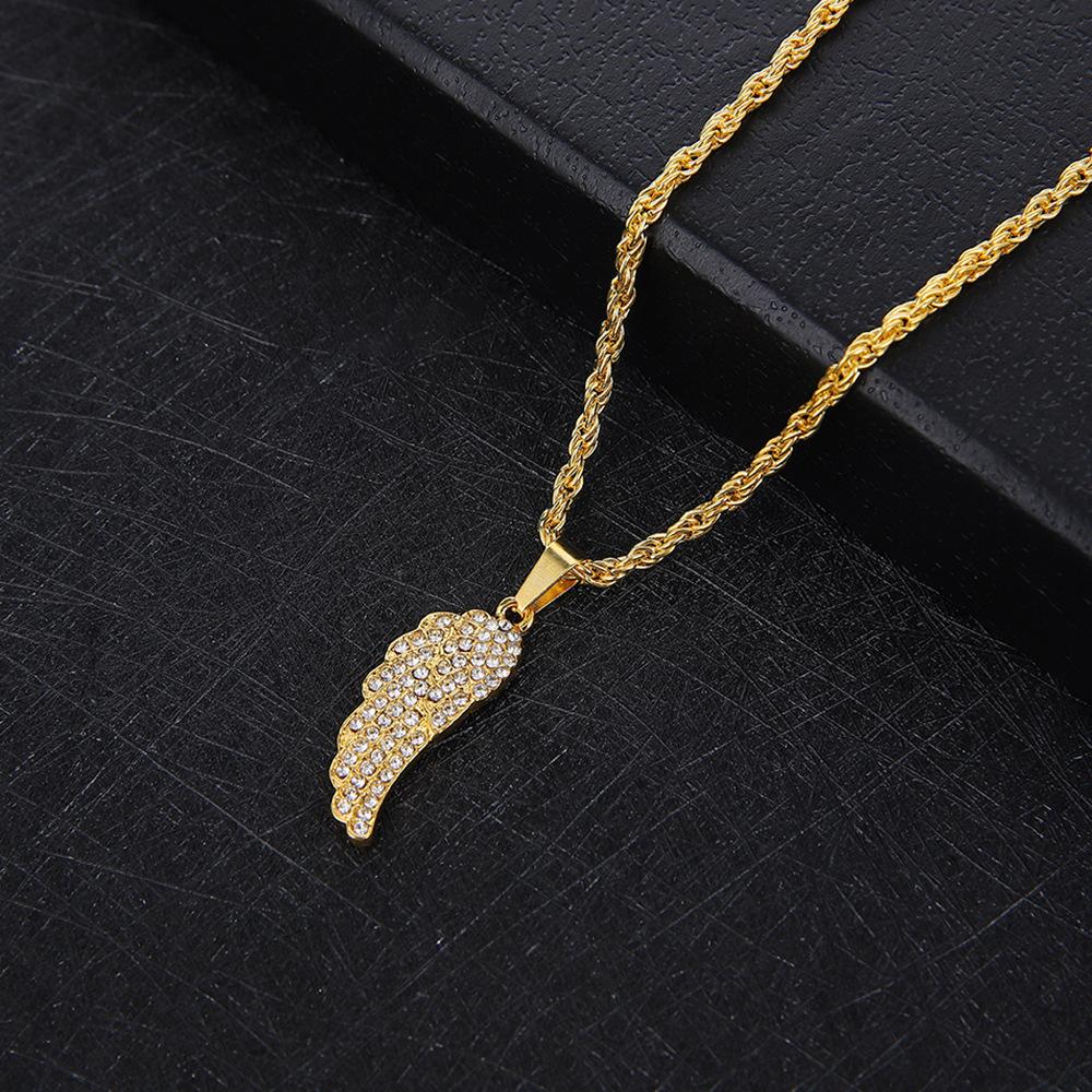 Fashionable Temperament, Micro Inlaid Zircon Necklace, Personalized Necklace Accessories One Size золотой
