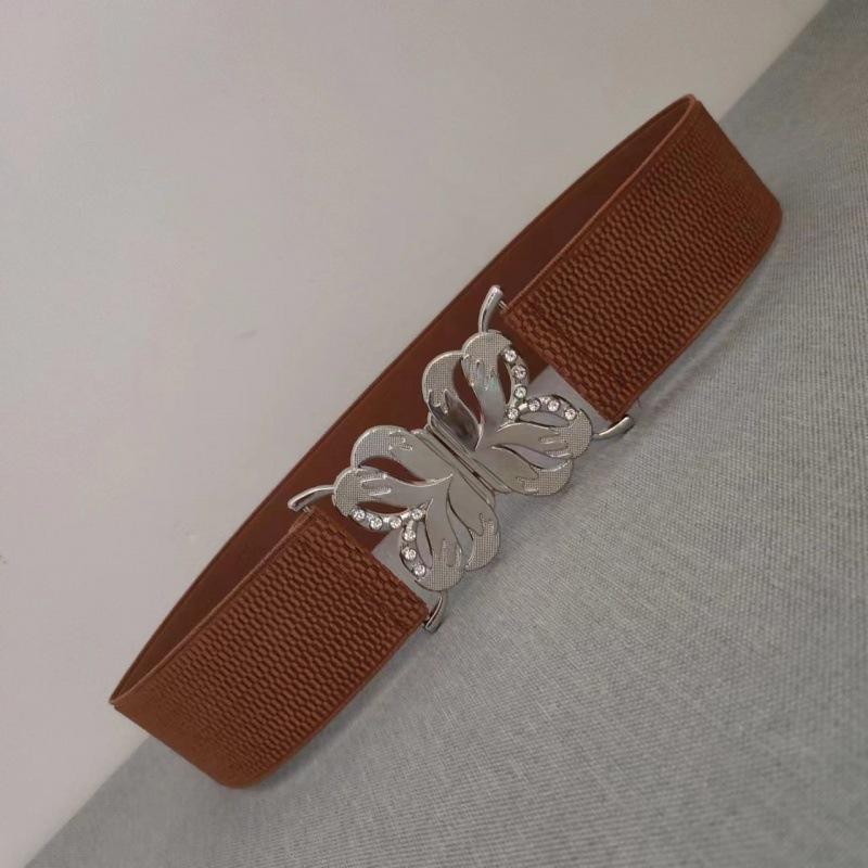 

Modern Womens Waist Belt Simple Chic Waist Cincher Accessory For Coats In Timeless Black StyleJ