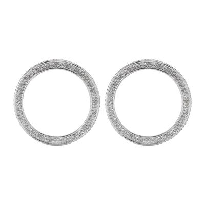 2pcs Air Conditioning Knob Trims Rings Decor Replacement for Mercedes Benz GLE M GLK SL GLS SLK