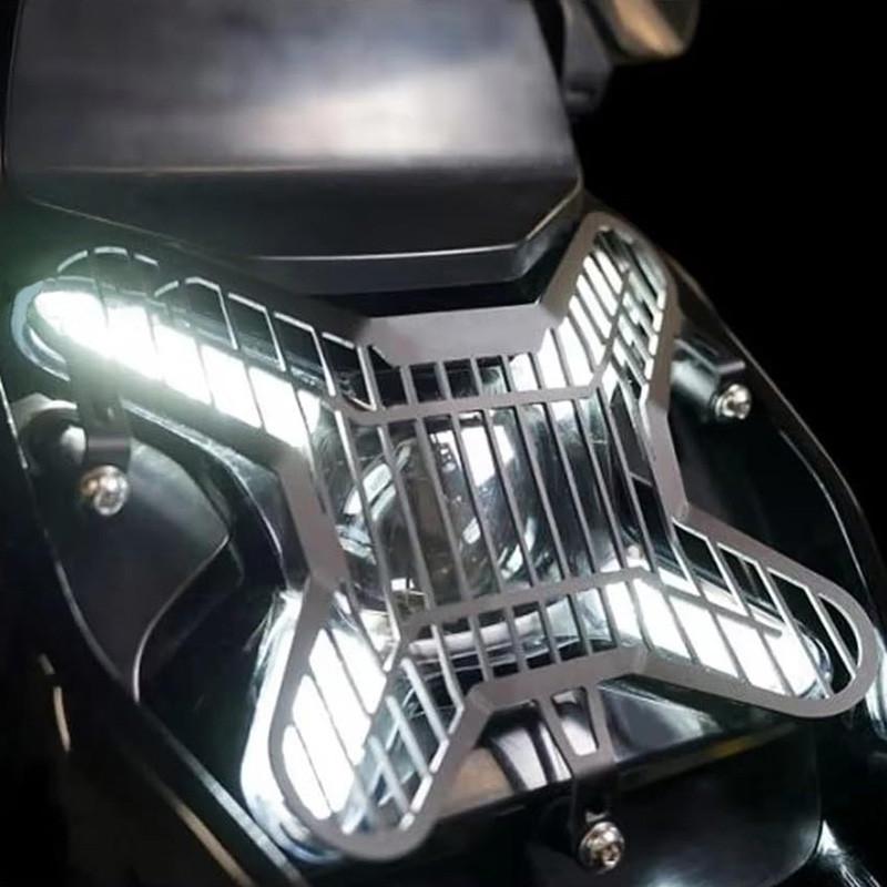 Black Aluminum Motorcycle Front Headlight Protective Cover for BMW R1300GS 2023-2024