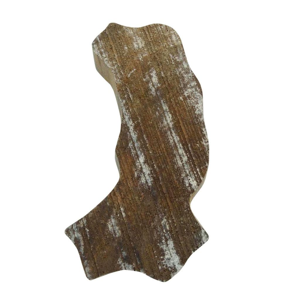 Indian Wooden Brown Textile Stamps Hand Carved Decorative Wood Printing