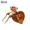 2Pcs Elephant Heart Horse Tortoise Knot Hanging Pendant Keyring Keychain Holder