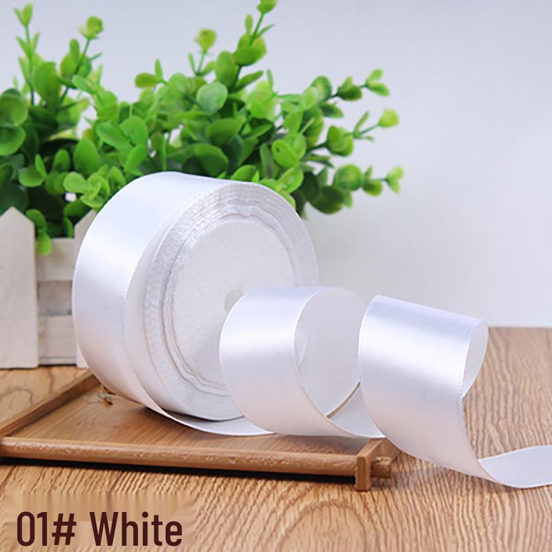 4cm Solid Color Satin Ribbon for Floral Art and Gift Packaging
