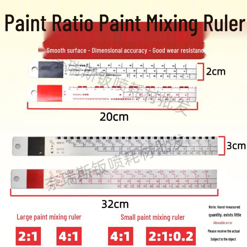 

High Precision Double-Sided Paint Mixing Scale for Automotive Spray Painting (4:1 & 2:1 Ratios) Small Mixing Scale 2:1/1:1 - Single