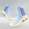 Men's Anti-slip Towel-soled Sports Socks with Glue Dispensing, Mid-calf Football Socks