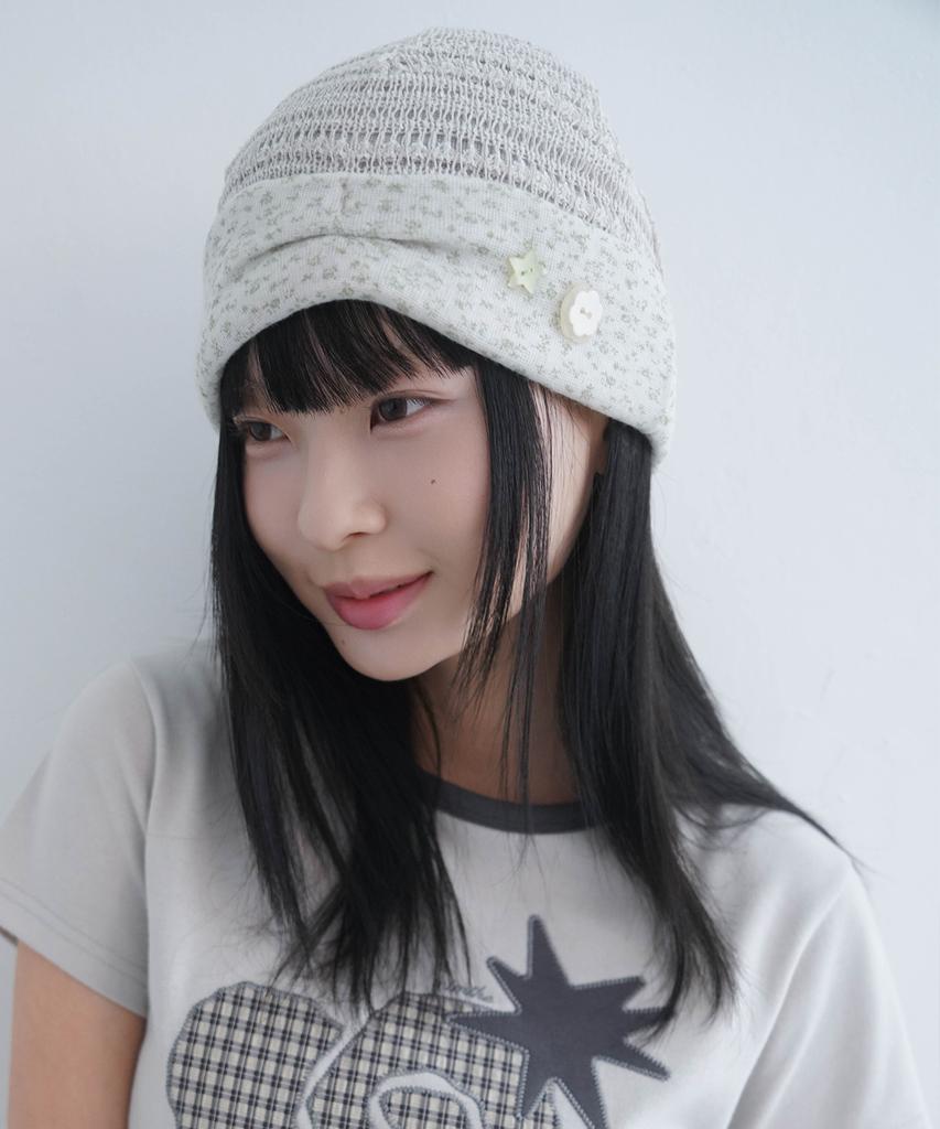 Mimdeowodeulobeu Summary Button Beanie_Light Olive